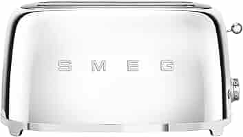 SMEG トースター　 クロム Amazon.com: Smeg 4-Slice Toaster-Chrome : Home & Kitchen